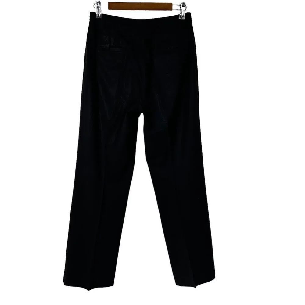 Banana Republic Camden Black side zip trousers size 6